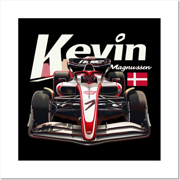 Kevin Magnussen, Formula 1 Driver, KMAG20, Haas F1 team Wall Art by Pattyld